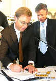 Hermann Maier & Markus Rogan Pressekonferenz - Lusthaus Wien - Mo 06.09.2004 - 20