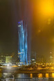 Big Opening - DC Tower 1 Melia Hotel Vienna - Mi 26.02.2014 - DC Tower 1 von auen bei Nacht, Reichsbrcke-Blick305