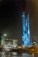 Big Opening - DC Tower 1 Melia Hotel Vienna - Mi 26.02.2014 - DC Tower 1 von auen bei Nacht, Reichsbrcke-Blick307