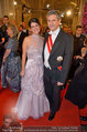 Opernball 2014 - Feststiege - Staatsoper - Do 27.02.2014 - Michael SPINDELEGGER mit Ehefrau Margit150