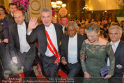 Opernball 2014 - Feststiege - Staatsoper - Do 27.02.2014 - Dominique MEYER, Heinz FISCHER, Kofi ANNAN158