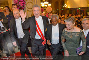 Opernball 2014 - Feststiege - Staatsoper - Do 27.02.2014 - Dominique MEYER, Heinz FISCHER, Kofi ANNAN159