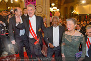 Opernball 2014 - Feststiege - Staatsoper - Do 27.02.2014 - Dominique MEYER, Heinz FISCHER, Kofi ANNAN163