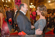 Opernball 2014 - Feststiege - Staatsoper - Do 27.02.2014 - Dominique MEYER, Kati BELLOWITSCH43