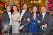 Opernball 2014 - Feststiege - Staatsoper - Do 27.02.2014 - Dominique MEYER, Renato ZANELLA49