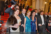 Opernball 2014 - Feststiege - Staatsoper - Do 27.02.2014 - Dominique MEYER, Renato ZANELLA50