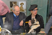 LisaFilm Fasching - FilmCafe - Di 04.03.2014 - Christiane HRBIGER mit Hund Loriot, Otto SCHENK41