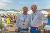 Beachvolleyball VIPs - Centrecourt Klagenfurt - So 03.08.2014 - Wolfgang FELLNER, Othmar KARAS2