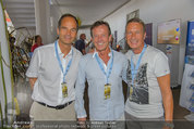 Beachvolleyball VIPs - Centrecourt Klagenfurt - So 03.08.2014 - Karl JAVUREK, Romed KARRE, Manfred DENNER23