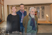 Peter Weibel Ausstellung - 21er Haus - Do 16.10.2014 - Arnulf RAINER mit Tochter Clara und Javier76