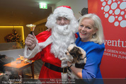 Promi Keksbacken - Parkhotel Schönbrunn - Di 02.12.2014 - Brigitte KREN mit Hund Chico, Weihnachtsmann SantaClaus19
