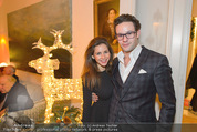 Weihnachtscocktail - Marika Lichter Wohnung - Do 18.12.2014 - Paul LICHTER mit Freundin Simi (Simone)15