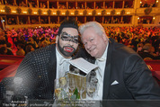 Opernball 2015 - Das Fest - Wiener Staatsoper - Do 12.02.2015 - Harald GLCKLER mit Ehemann Dieter SCHROTH120