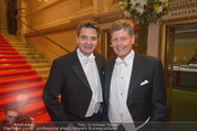 Opernball 2015 - Feststiege - Wiener Staatsoper - Do 12.02.2015 - Christoph WAGNER-TRENKWITZ, Kari HOHENLOHE18