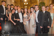 Opernball 2015 - Feststiege - Wiener Staatsoper - Do 12.02.2015 - Dominique MEYER mit Staatsopernball, Ensemble28