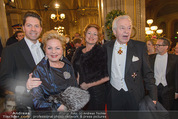 Opernball 2015 - Feststiege - Wiener Staatsoper - Do 12.02.2015 - Familie Harald, Daniel und Ingeborg Mausi SERAFIN62