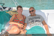 Beachvolleyball FR - Klagenfurt - Fr 31.07.2015 - Thomas MUSTER mit Ehefrau Caroline OFNER2