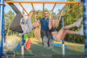 Promi Fitness mit Wendy Night - Donaupark - Di 18.08.2015 - Yvonne RUEFF, Thomas GLOCK, Wendy NIGHT (Michaela WOLF)22