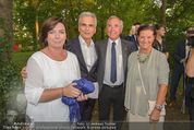 Kanzlerfest - Gartenhotel Altmannsdorf - Fr 21.08.2015 - Werner FAYMANN mit Ehefrau Martina, Karl SCHRANZ mit Evelyn27