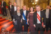 Opernball - Red Carpet - Staatsoper - Do 04.02.2016 - Heinz und Margit FISCHER146