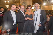 Opernball - Red Carpet - Staatsoper - Do 04.02.2016 - Dominique MEYER, Olga PERETYATKO, Placido DOMINGO30