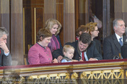 Angelobung Bundespräsident - Parlament und Volksgarten - Do 26.01.2017 - Enkelkind von Alexander van der Bellen, Tochter, Sohn66