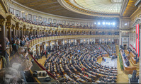 Angelobung Bundespräsident - Parlament und Volksgarten - Do 26.01.2017 - Plenarsitzungssaal Parlament, Innenraum71