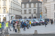 Charles und Camilla - Innenstadt Wien - Mi 05.04.2017 - Polizei auf dem Michaelerplatz3