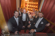 Opernball 2018 - Wiener Staatsoper - Do 08.02.2018 - Logen-Gruppenfoto Franko FODA, Kurz MANN, Robert HOHENSINN284