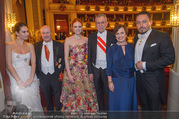 Opernball 2018 - Wiener Staatsoper - Do 08.02.2018 - Alexander VAN DER BELLEN, Doris SCHMIDAUER370