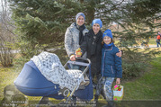 Lindt Goldhasensuche - Botanischer Garten Schönbrunn - So 25.03.2018 - Kati BELLOWITSCH mit Daniel GEYER und Sohn Laurenz11