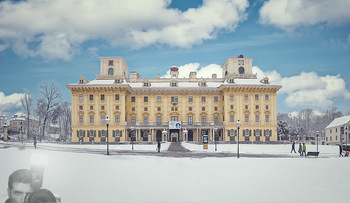 Feel Austria - Österreich - Mi 16.05.2018 - Eisenstadt Schloss Esterhazy im Winter bei Schneelage, Kultur, T18