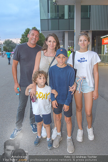 Ed Sheeran Konzert - Ernst Happel Stadion - Di 07.08.2018 - Familie Alain WEISSGERBER, Barbara ESELBÖCK mit Kindern Rosa, F16