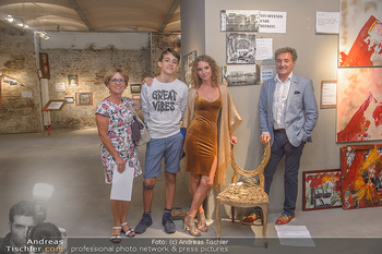 Art Exhibition - Galerie Baxter Home - Mi 05.09.2018 - Carola LINDENBAUER mit Sohn Santino und Eltern19