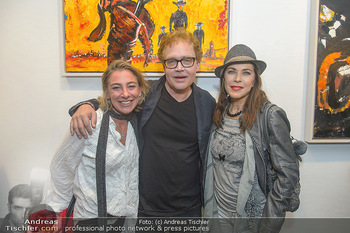 Sascha Wussow Ausstellungseröffnung - TSV Galerie - Mi 17.10.2018 - Anja KRUSE, Sascha WUSSOW mit Ehefrau Andrea (MOSTLER)1