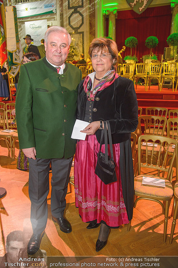 Steirerball - Hofburg Wien - Fr 11.01.2019 - Hermann SCHÜTZENHÖFER mit Ehefrau Marianne53