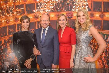 Opernball PK - Wiener Staatsoper - Mi 16.01.2019 - Dominique MEYER, Maria GROÃBAUER GROSSBAUER, Maria YAKOVLEVA, M1