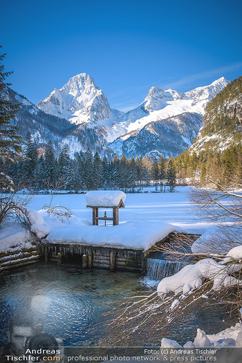 Österreich in Farben - Oberösterreich - Do 17.01.2019 - Schiederweiher im Winter, Schneebedeckt, blauer Himmel, Idylle, 10