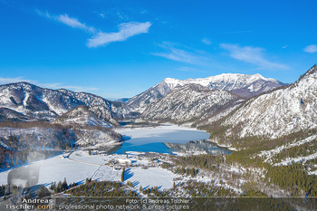 Österreich in Farben - Oberösterreich - Do 17.01.2019 - Almtal, Almsee, Großer Priel, Winter Luftbild blauer Himmel, Id33