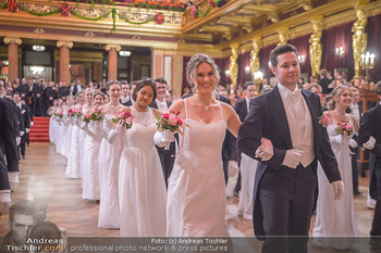 Philharmonikerball 2019 - Musikverein Wien - Do 24.01.2019 - Balleröffnung, Tanzpaare, Tänzer, Debüdanten, Einzug137