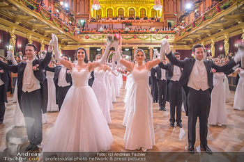 Philharmonikerball 2019 - Musikverein Wien - Do 24.01.2019 - Balleröffnung, Tanzpaare, Tänzer, Debüdanten, Einzug138