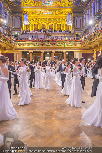 Philharmonikerball 2019 - Musikverein Wien - Do 24.01.2019 - Balleröffnung, Tanzpaare, Tänzer, Debüdanten, Einzug141