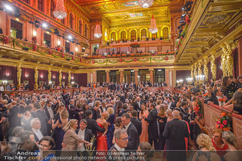 Philharmonikerball 2019 - Musikverein Wien - Do 24.01.2019 - Wiener Musikvereinssaal, goldener Saal, Publikum, Tanzflächer, 213