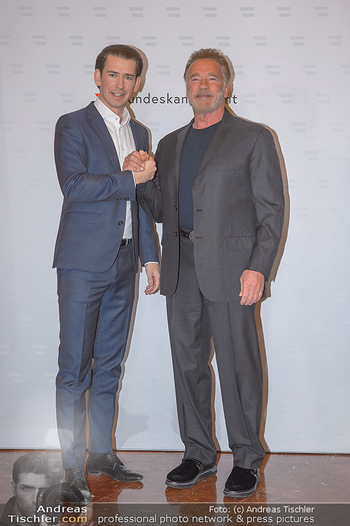 Schwarzenegger trifft Kurz - Bundeskanzleramt - Di 29.01.2019 - Arnold SCHWARZENEGGER, Sebastian KURZ21