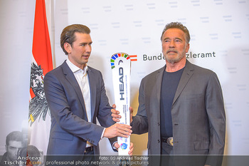 Schwarzenegger trifft Kurz - Bundeskanzleramt - Di 29.01.2019 - Arnold SCHWARZENEGGER, Sebastian KURZ41