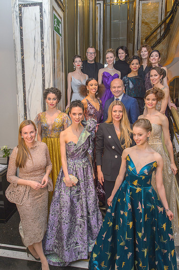 Couture Salon - Hotel Bristol Wien - Di 12.02.2019 - Dominique MEYER und Maria GROßBAUER mit Solotänzern und Solot79