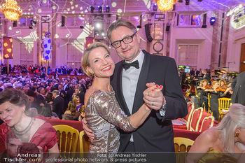 Kaffeesiederball - Hofburg Wien - Fr 22.02.2019 - Kristina SPRENGER mit Ehemann Gerald GERSTBAUER125