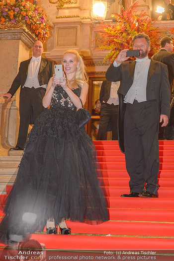 Opernball 2019 - Feststiege - Wiener Staatsoper - Do 28.02.2019 - Gabriel BARYLLI, Silvia Sylvia LEIFHEIT212