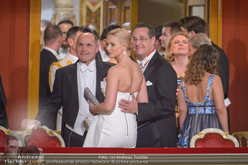 Opernball 2019 - Das Fest - Wiener Staatsoper - Do 28.02.2019 - Wolfgang SOBOTKA, Heinz Christian HC und Philippa STRACHE6