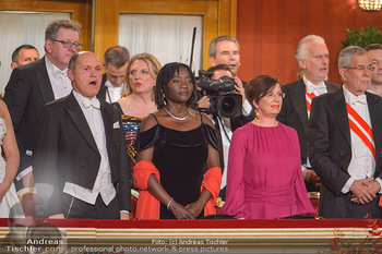 Opernball 2019 - Das Fest - Wiener Staatsoper - Do 28.02.2019 - Wolfgang SOBOTKA, Auma OBAMA, Doris SCHMIDAUER16